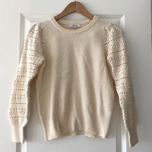 XS Madewell Bobble Sleeve Sweater